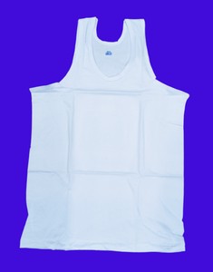 Camiseta sin mangas blanca de algodón puro para hombre al por mayor, camiseta sin costuras para entrenamiento, culturismo, camisetas sin mangas para gimnasio - Product Image 1