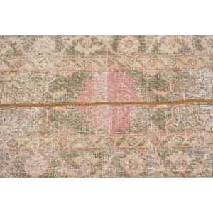 Alfombra Turca de 2.1x12.8 pies (64x390 cm), Alfombra Vintage Marrón con Diseño de Camuflaje - Product Image 4