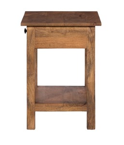 Mesita de noche de 1 cajón de madera clásica moderna para dormitorio, apartamento, versátil para muebles para el hogar, sala de estar, comedor - Product Image 3