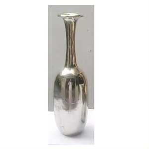 Top qualité métal fleur Vase Design attrayant à la main Pot de fleur événement décoratif abordable meilleur métal argent porte-fleur - Product Image 4