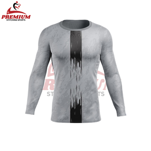 Custom Printed Men's Gym Tshirt Quick Dry Sports Blank <b>Compression</b> <b>Shirt</b> Muscle Bodybuilding Training Tops <b>Compression</b> <b>Shirt</b> Men - Product Image 3
