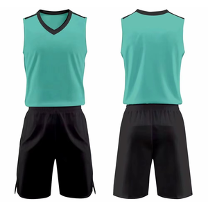 Maillot de basket-ball réversible pour hommes, vêtements de sport respirants en XS, ensemble d'uniformes avec logo personnalisé, taille jeune, prix de gros - Product Image 2