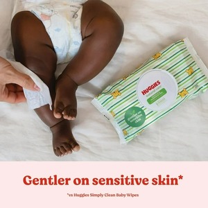 Lingettes pour bébé Huggies Natural Care Sensitive, non parfumées, lot de 6, 288 ct au total - Product Image 5