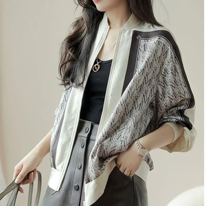 เสื้อโค้ทแฟชั่นคอตั้งมีซิปพิมพ์ลายตัวอักษรเสื้อแจ็คเก็ตลำลองใหม่สำหรับ2025ฤดูใบไม้ร่วงฤดูหนาว - Product Image 5