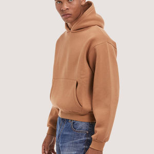 Última Venta caliente Hombres Boxy Fit Sudadera con capucha en blanco Logotipo personalizado Nueva moda Ropa de calle Sudaderas con capucha térmicas - Product Image 3