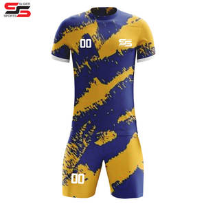 Uniforme sportiva di tendenza abbigliamento da squadra uniforme da calcio abbigliamento sportivo uniforme da calcio in alto e in basso completamente personalizzato calcio per tutta la stagione - Product Image 1