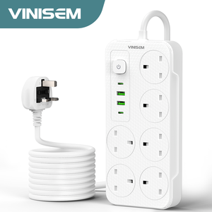 Vinsiem Anh tiêu chuẩn bảo vệ tăng điện dải 6 <span class=keywords><strong>c</strong></span>ửa hàng 2 <span class=keywords><strong>USB</strong></span> 2 <span class=keywords><strong>Type</strong></span>-<span class=keywords><strong>C</strong></span> Tường Gắn kết mở rộng ổ <span class=keywords><strong>c</strong></span>ắm cho bệnh viện <span class=keywords><strong>c</strong></span>ông nghiệp - Product Image 1