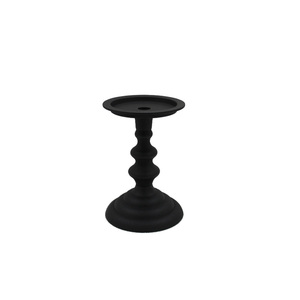 Soporte de vela de metal a granel decorativo al por mayor soporte de vela de estilo moderno de color negro para decoración de Halloween - Product Image 5