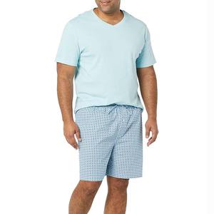 Conjuntos cortos de verano de talla grande para hombre de diseño personalizado, camiseta de dos piezas de malla informal, pantalones cortos con estampado, característica transpirable - Product Image 6