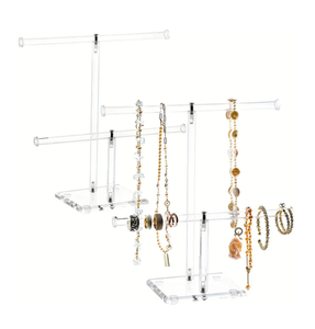 Présentoir de boucles d'oreilles en acrylique moderne Organisateur de bijoux pour filles Accessoires de bijoux pour femmes Porte-boucles d'oreilles Support de bijoux - Product Image 4