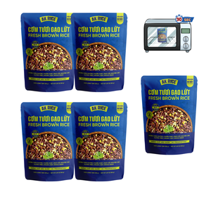 AK RICE Riz brun Haricots mungo Plat prêt à consommer frais et instantané au micro-ondes Nutritif Haute qualité Durée de conservation de 12 mois Vietnam Instantané - Product Image 3