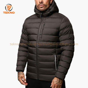 Abrigo de invierno brillante de moda promocional de alta calidad para hombre, chaqueta acolchada personalizada, chaqueta de burbujas acolchada, servicio OEM - Product Image 2