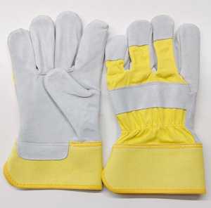Meilleures ventes Gants de gréement canadiens en cuir de vache fendu de taille XL Gants de sécurité ignifuges pour travaux de soudage et de jardinage - Product Image 6