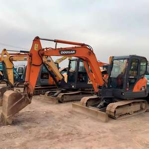 Excavatrice sur chenilles hydraulique miniature Doosan DX60 d'occasion de 6 tonnes, modèle 2023, moteur Yanmar avec inspection vidéo - Product Image 4