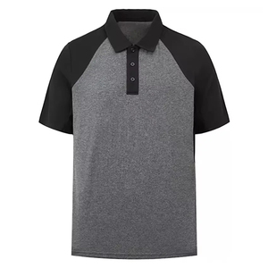 Chemise de golf à manches courtes personnalisée pour hommes coton respirant grande taille tenue décontracté couture multi-panneaux imprimé commande pour polos - Product Image 1