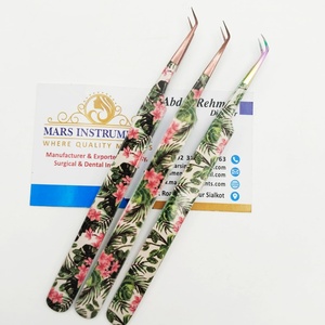 แหนบต่อขนตาเพิ่มวอลลุ่ม3D สำหรับมืออาชีพขนตาสแตนเลสแบบปลายแหลมทนทาน - Product Image 2