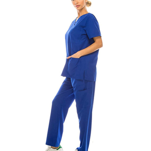 Combinaison de blouses d'infirmière unisexe de haute qualité, coton personnalisé, uniforme d'hôpital OEM, dernier design, ensemble de blouses de médecin - Product Image 5
