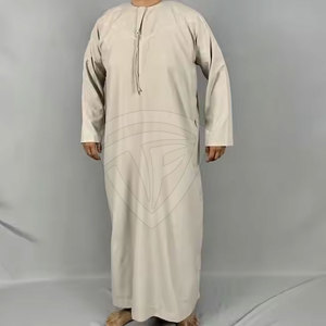 <b>Men</b> Thawb Islamic Wear Traditional Muslim Dress Cotton Fabric Modest <b>Men</b> <b>Thobe</b> Style Custom Design OEM - Product Image 5