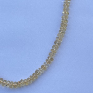 สร้อยคอหินอัญมณีสีเหลืองส้มธรรมชาติ6มม. 8มม. 10มม. ลูกปัดพลอยเม็ดเรียบจากผู้ผลิตออนไลน์จำนวนมาก - Product Image 4