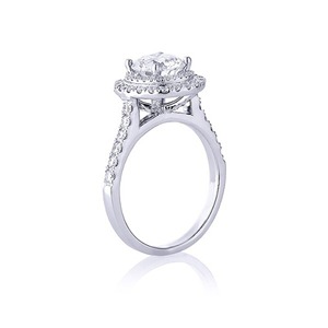 Anillo de compromiso Premium Lab Grown Diamond 10K Corte redondo de 1 quilate VVS2 E Color IGI Proveedor mayorista certificado - Product Image 4