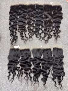 High Quality Natural Wavy Human Hair Extensions Single Weft 6x6 HD <b>Lace</b> <b>Closure</b> Wigs Raw Vietnamese for Women Direct Vendors - Product Image 3