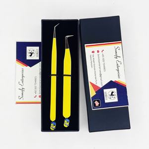 Pinzas para Extensión de Pestañas Minion Bottom Design Somofy Enterprises, Acero Inoxidable, Duraderas, Precisión, Volumen, 10 mm - Product Image 6