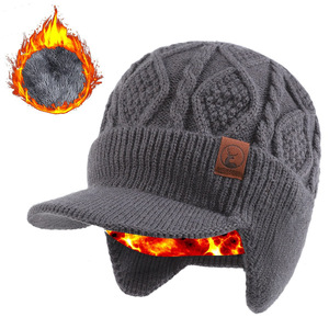 Gorro de Invierno de Punto Grueso para Hombre y Mujer, Mezcla de Lana, Diseño de Personajes de Dibujos Animados, Forro Polar Suave, Protección para los Oídos, Estilo Y2K - Product Image 5
