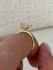 Or massif 14 carats taille coussin 2 carats certifié diamant de laboratoire luxe 4 griffes mariage fiançailles caché Halo anneaux cadeaux d'anniversaire - Product Image 6