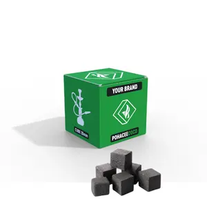 Cachimba de carbón Shisha de Indonesia de calidad superior 100% briqueta de carbón de cáscara de coco natural al por mayor Etiqueta Privada OEM - Product Image 1