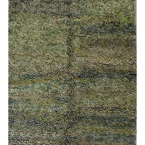 Tapis shaggy indien noué à la main, unique en son genre, 7'6 x 5'3 - Product Image 1