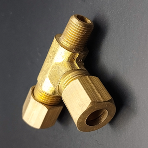 Áp lực cao nén nam chạy TEE Brass bspt mạ xử lý bề mặt phụ kiện đường ống - Product Image 6