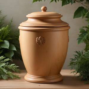 2025 Urnas de cremación hechas a mano de madera maciza súper vendidas diseñadas únicas para funerales Exportación directa de fabricantes - Product Image 2