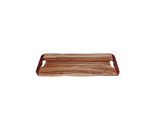Plateau en bois plateau de service en bois durable plateau de petit-déjeuner en bois nouveau design plater pour la maison hôtel cuisine Design moderne - Product Image 1