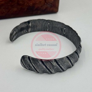 สร้อยข้อมือเหล็กดามัสกัสสำหรับผู้ชายและผู้หญิงสร้อยข้อมือเหล็กดามัสกัส - Product Image 4