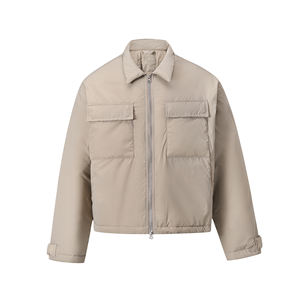 Blouson Bomber en Toile Épaisse et Respirante pour Homme, Style Casual d'Hiver, avec Logo sur le Devant, Doublure en Cachemire et Manches Papillon - Product Image 5