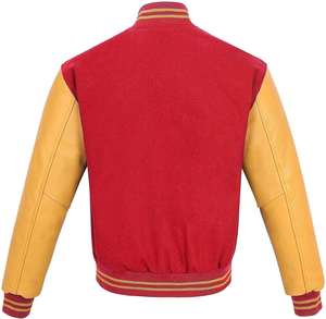 Veste de baseball de style sportif unisexe, veste bomber en velours côtelé personnalisée, vêtements de collège, look tendance de rue, personnalisable à l'avant - Product Image 4