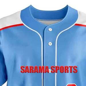 Vêtements de sport en polyester, uniforme de baseball personnalisé, conception de couleur personnalisée, vêtements d'équipe, ensemble de maillots de baseball, fournisseur en gros - Product Image 4