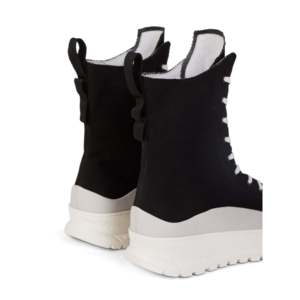 Khami Trendy Hiker Boot in Black <b>Canvas</b> Archive Collection - Product Image 4