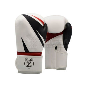 Guantes de boxeo de entrenamiento de cuero de alta calidad con muñeca con cordones Guantes deportivos de moda para venta al por mayor - Product Image 3