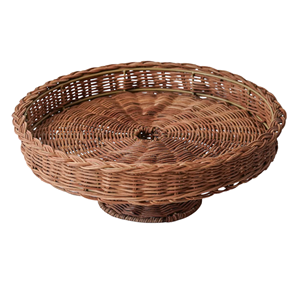 Dark Brown Rattan Footed <b>Tray</b>, <b>Decorative</b> Wicker Fruit <b>Tray</b> Centerpiece <b>For</b> Living Room & Party Serving Bulk Vietnam Factory - Product Image 6