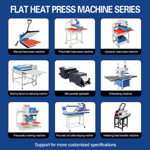 Presse à chaud électrique automatique haute pression à plat multicolore pour l'impression de t-shirts - Product Image 3