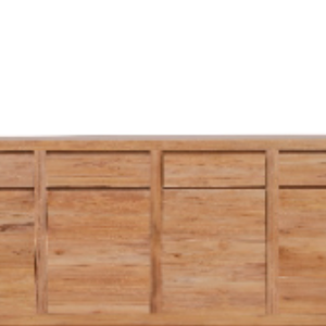 Buffet de style minimaliste moderne avec 4 portes + 4 tiroirs en bois pour la décoration de la salle à manger - Product Image 6