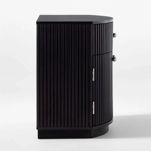 โต๊ะข้างเตียงไม้สีดำงานหัตถกรรมทำด้วยมือปรับแต่งได้อย่างทันสมัยและหรูหรา - Product Image 5