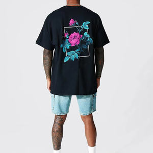 Meilleur prix de vente hommes sérigraphié t-shirts vêtements d'été nouveau à la mode équipage Fitness taille personnalisée hommes t-shirt - Product Image 5