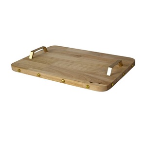 Bandeja de servicio de madera de alta calidad Color marrón oscuro Nuevo diseño Restaurante Hogar Hotel Utensilios de cocina Vajilla Bandejas de servicio de madera - Product Image 5