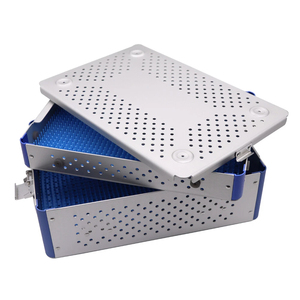 Caja de Esterilización Manual de Acero Inoxidable para Instrumentos Quirúrgicos, Ajuste Universal, Certificación CE, Reutilizable, Uso General en Cirugía - Product Image 2