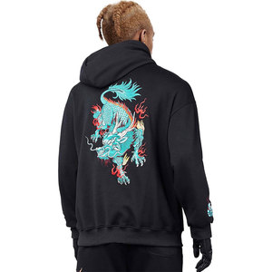Custom Manufacturer Embroidery Distressed Hoodie <b>Rhinestone</b> <b>Jacket</b> Acid Wash Vintage Washed Men Fleece Streetwear Hoodie - Product Image 6