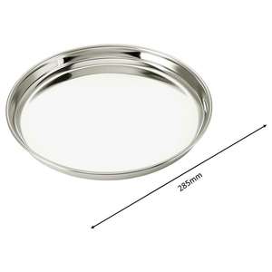 Plato de Cena de Acero Inoxidable para Cocina, Plato Thali con Acero Inoxidable de Grado 202 y 304, Plato Rectangular para Comida Caliente - Product Image 1