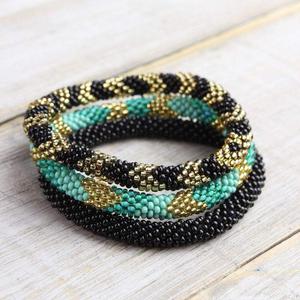 Perles de verre faites à la main de haute qualité Bracelets pour femmes Nouvelle arrivée de stock Bracelets à la mode décontractée à bas prix - Product Image 5