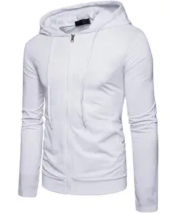 2024 Casual Sports Cardigan Sweat Hoodie Casual Versatile Solid Color Casual Sweater Men's Cardigan Sweater